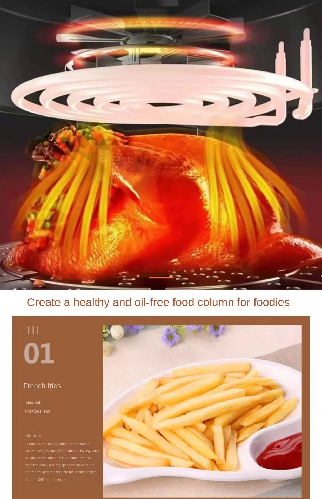 Smart Air Fryer – Large Family Healthy Cooking