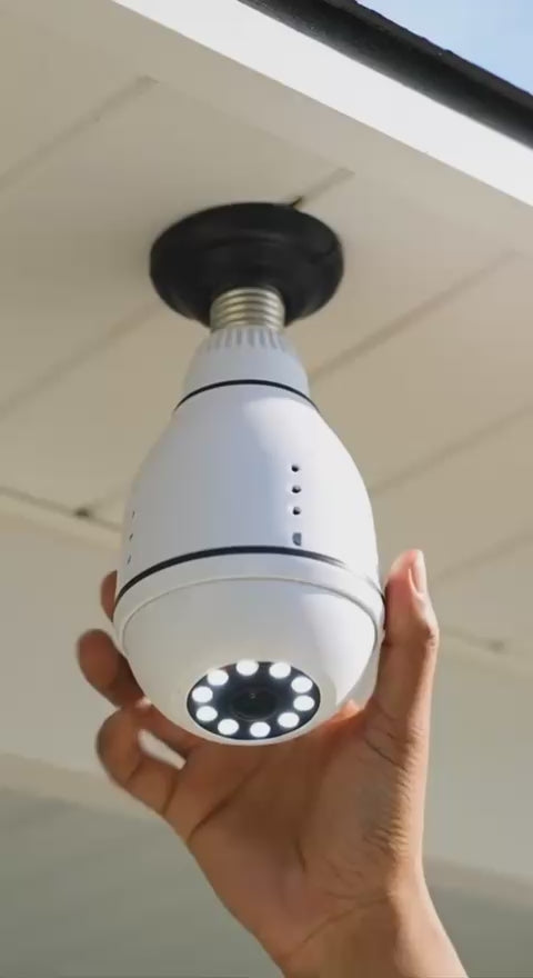Wireless Light Bulb Security Camera 1080P WiFi Smart